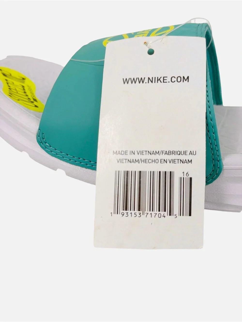 Nike Benassi Solarsoft EYBL Peach Jam Slides Sandal Teal/White Mens Size 8